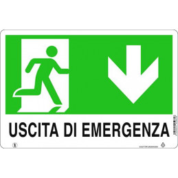 CARTELLO USCITA DI EMERGENZA