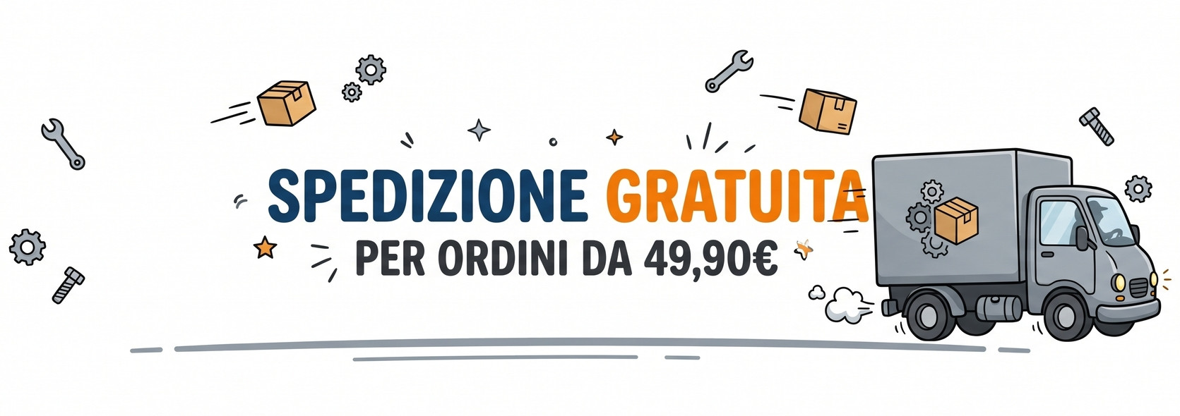 spedizione gratuita per ordini a partire da 49,90 euro